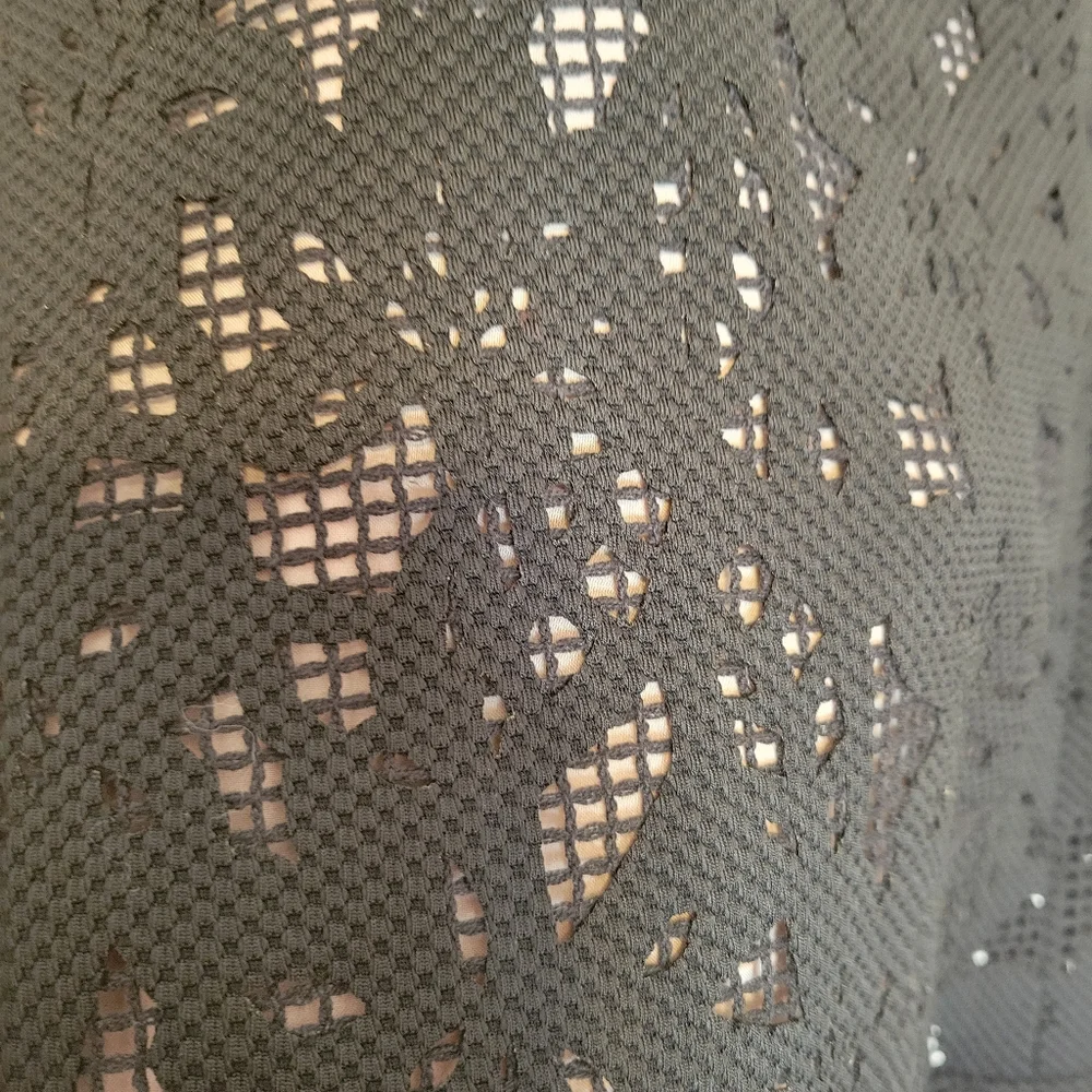 Nwt Ann Taylor black laser cut lace skirt